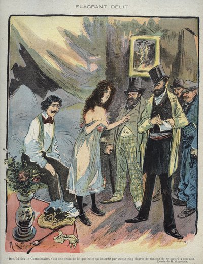 Illustratie van Maurice Radiguet voor het Franse tijdschrift 