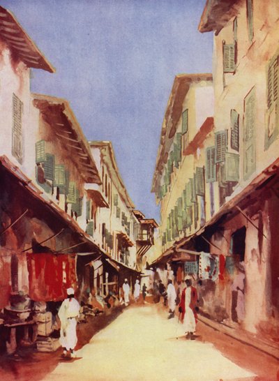 Een straat in Zanzibar door Maurice Randall