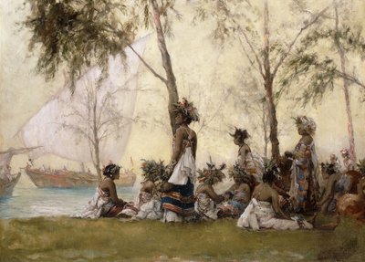 Het eiland van de maagd, Zanzibar door Maurice Randall