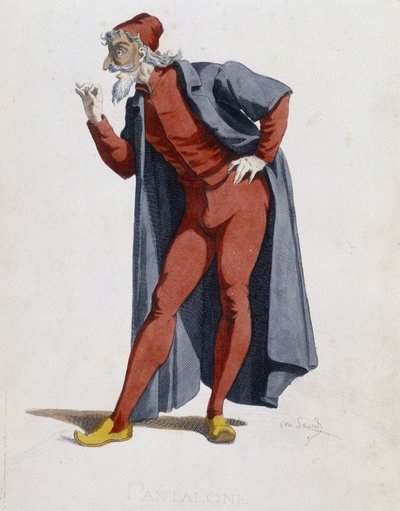 Kostuum en theaterkarakter: Pantalone (Pants, dokter) uit 