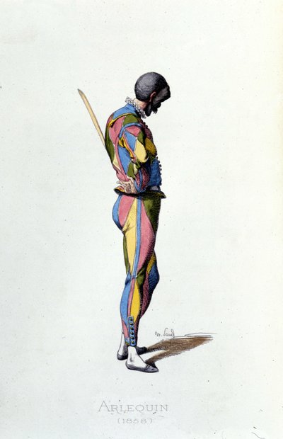 Harlekijn in 1858. Maurice Sand 