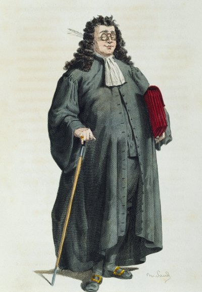 Notaris of advocaat in 1725 door Maurice Sand