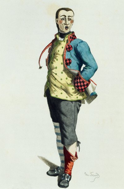 Stenterello in 1858 door Maurice Sand