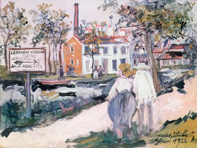 Fabriek van Villetaneuse door Maurice Utrillo