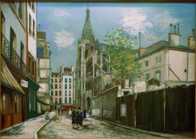 Kerk Saint-Séverin in Parijs door Maurice Utrillo