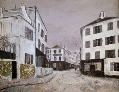 De Norvinsstraat door Maurice Utrillo