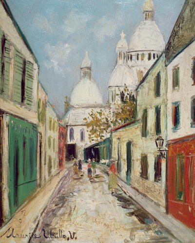 De Sacré-Cœur (paneel) door Maurice Utrillo