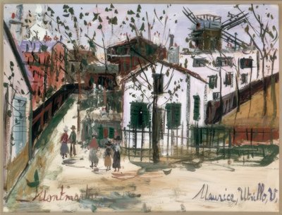 Montmartre door Maurice Utrillo