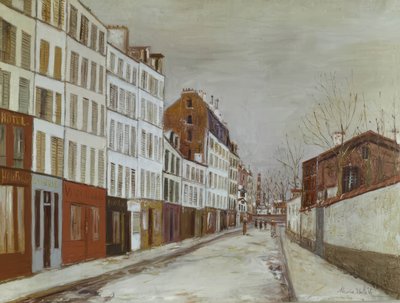 Poissonniersstraat door Maurice Utrillo