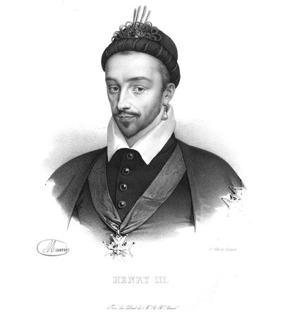 Hendrik III, koning van Frankrijk, ca. 1820s door Maurin