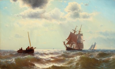 Zomerlicht op de Zee door Mauritz Frederik Hendrik De Haas