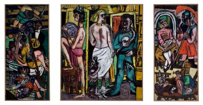 Acrobaten door Max Beckmann