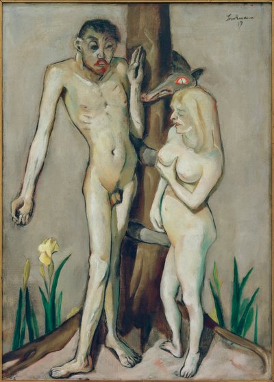 Adam en Eva door Max Beckmann