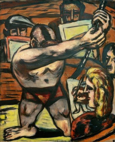 Academie II door Max Beckmann