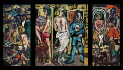 Acrobaten door Max Beckmann