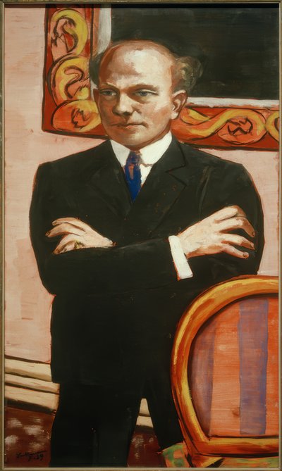Portret Gottlieb Friedrich Reber door Max Beckmann