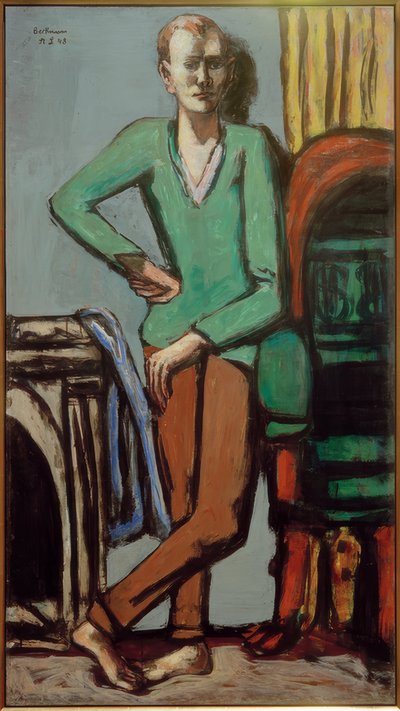 Portret Walter Barker door Max Beckmann