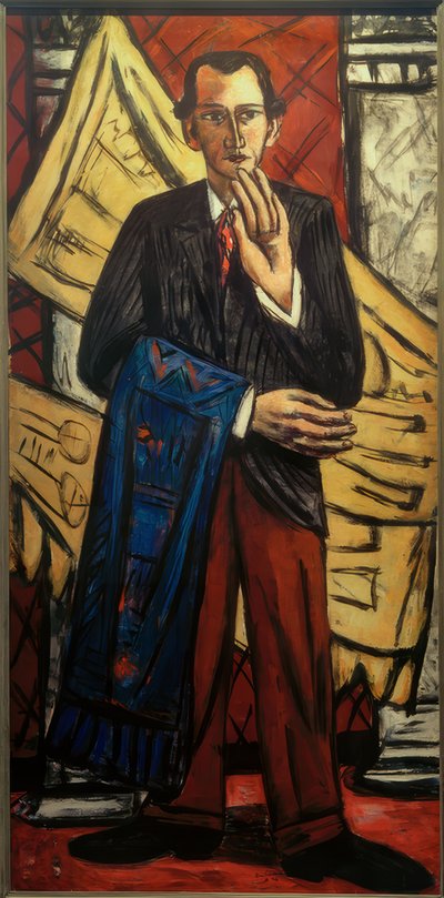 Portret van een Tapijthandelaar door Max Beckmann