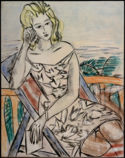 Portret van een jong meisje door Max Beckmann