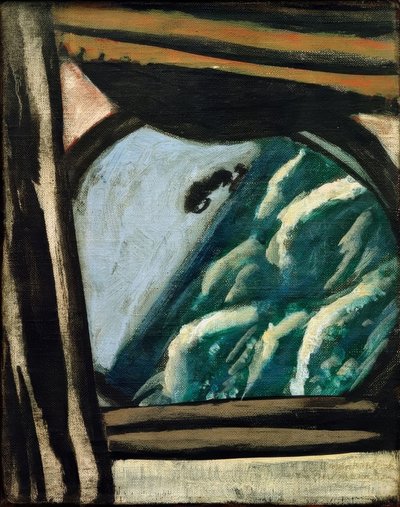 Uitzicht vanuit het scheepsluik door Max Beckmann