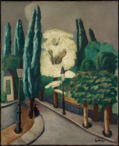Bloeiende Acacia door Max Beckmann