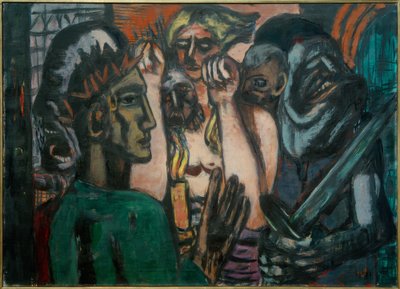 Christus in de Voorhel door Max Beckmann