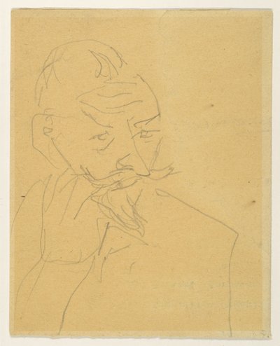 Der Spiritist Albert von Schrenck-Notzing door Max Beckmann