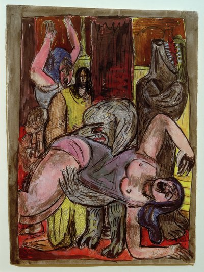 De honden worden groter door Max Beckmann