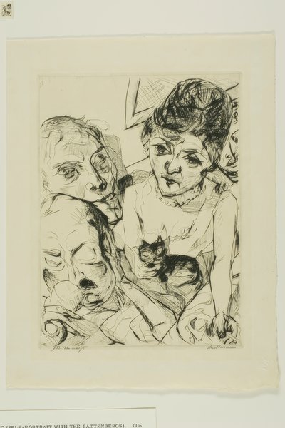 Avond, plaat tien uit Gesichter door Max Beckmann