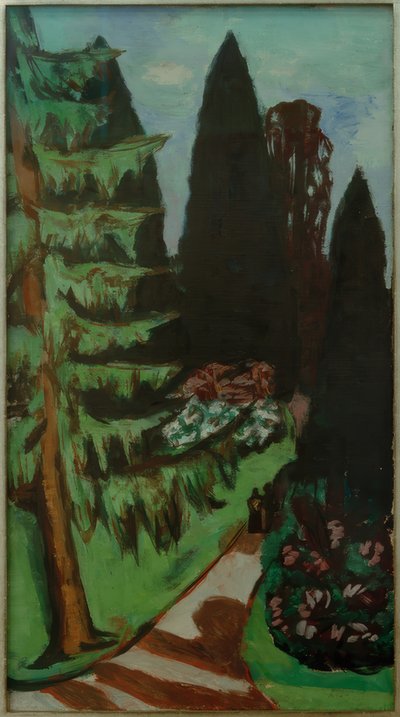 Eyckenstein-cipressen door Max Beckmann