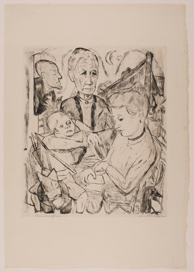 Familietaferelen (Beckmann Familie), plaat 2 uit de portfolio 