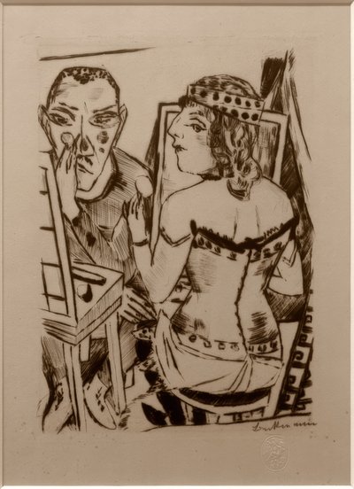 Garderobe door Max Beckmann