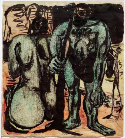 Giganten door Max Beckmann