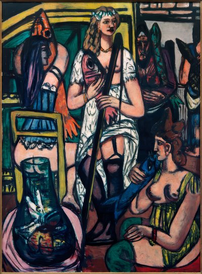 Groot vrouwenbeeld, vissersvrouwen door Max Beckmann
