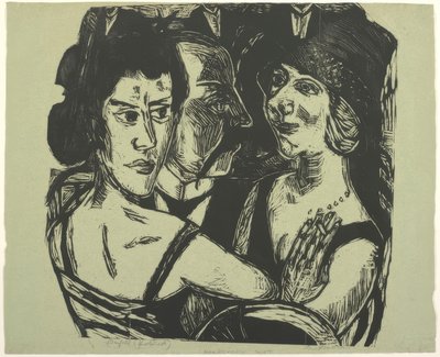 Groepsportret, Eden Bar door Max Beckmann