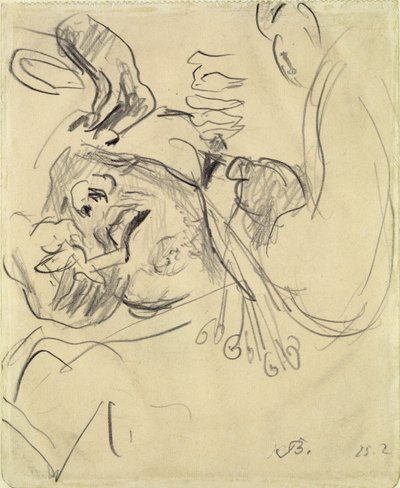 Hoofdoperatiepatiënt door Max Beckmann