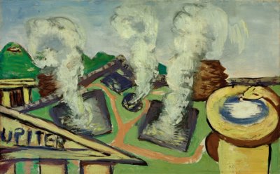 Heetwaterbronnen in Abano door Max Beckmann