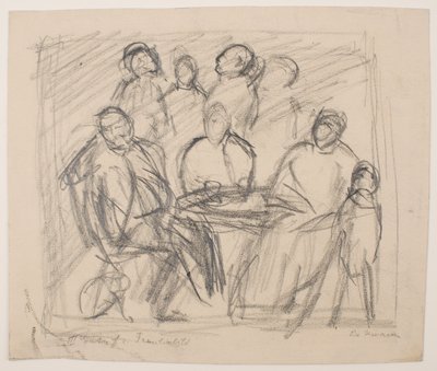 III [Derde] Schets voor familieportret door Max Beckmann
