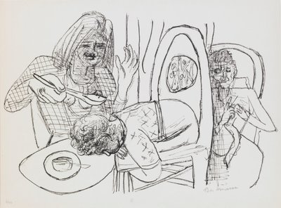 Ik wil mijn soep niet eten door Max Beckmann