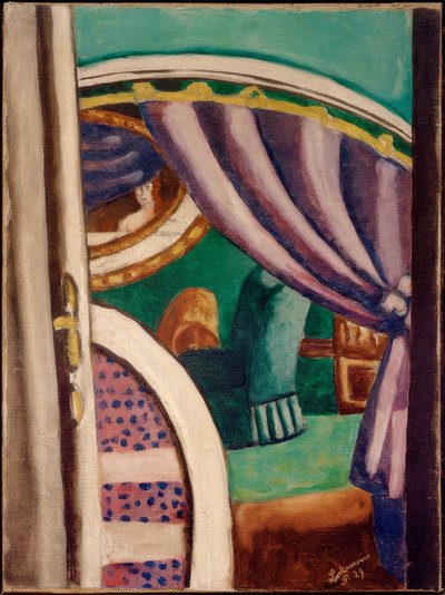 Interieur Violet (De Groene Stoel) door Max Beckmann