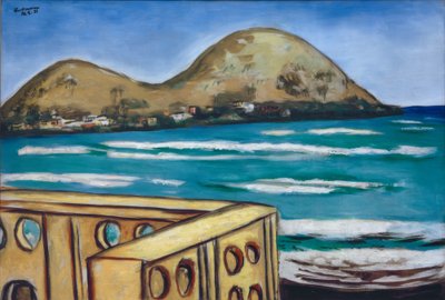 Landschap bij Saint-Cyr-sur-Mer door Max Beckmann