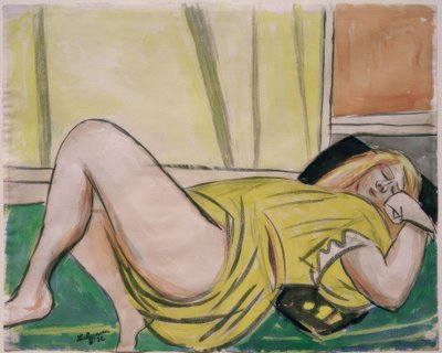 Liggende door Max Beckmann