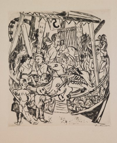 Draaimolen (Annual Fair) door Max Beckmann