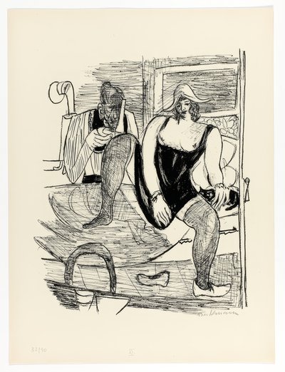 Ochtend, plaat 11 uit Dag en Droom door Max Beckmann