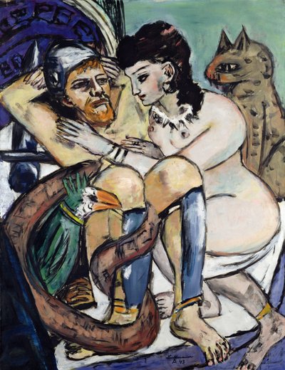 Odysseus en Calypso door Max Beckmann