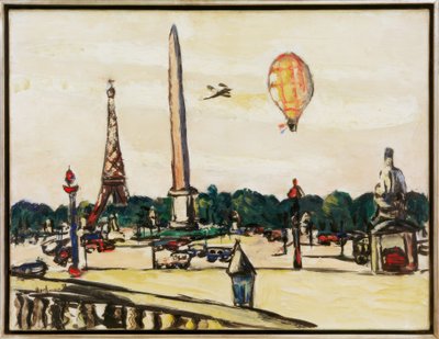 Place de la Concorde overdag door Max Beckmann
