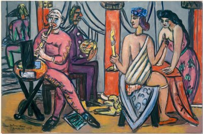 Pompeï-Clowns door Max Beckmann