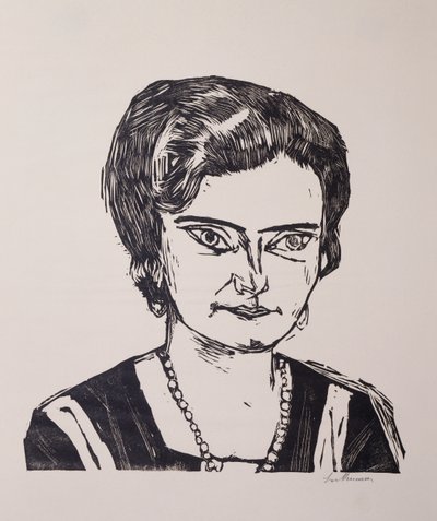 Portret van Frau HM (Naila) door Max Beckmann