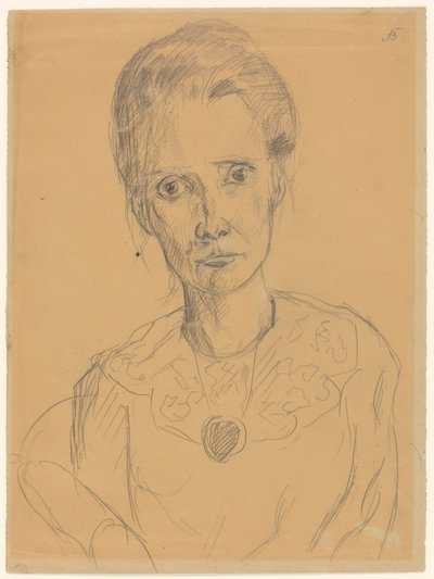 Portret van een Vrouw door Max Beckmann