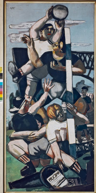 Rugbyspeler door Max Beckmann